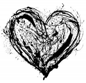 12069525-abstract-valentine-black-heart-on-white-background